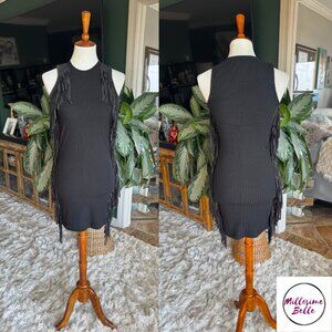 Karlie Black Fringe Dress